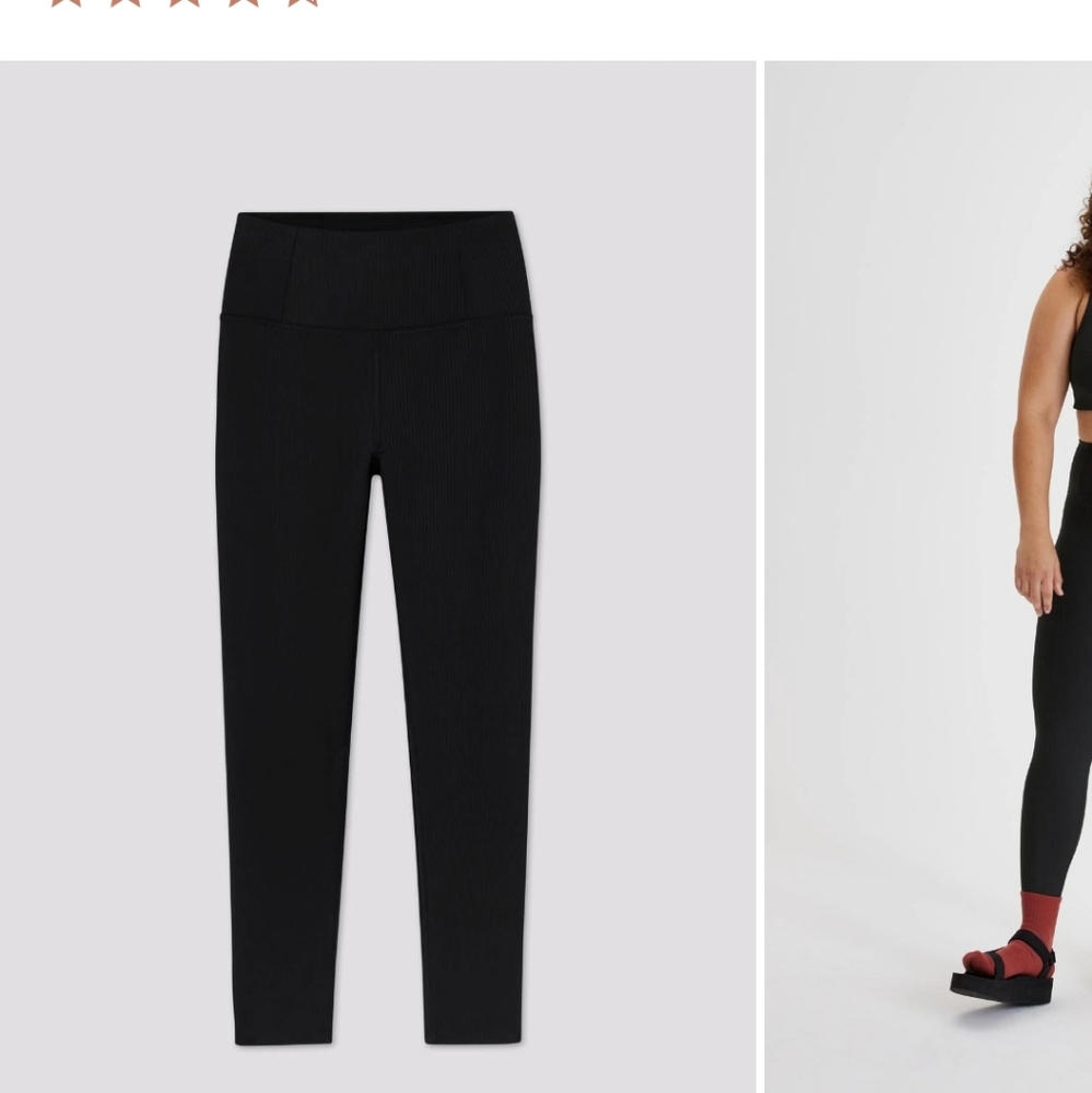 Girlfriend Collective Compressive Rib Legging - Picture 2 of 3